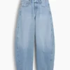 Mid Rise Baggy Taper Jeans