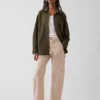 Mid Rise Barrel Utility Ankle Pants