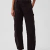 Mid Rise Barrel Utility Ankle Pants