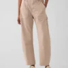 Mid Rise Barrel Utility Ankle Pants