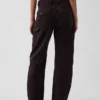 Mid Rise Barrel Utility Ankle Pants