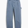Mid Rise Barrel Utility Ankle Pants