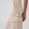 Mid Rise Cargo Baggy Khakis
