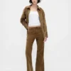 Mid Rise Corduroy Flare Pants