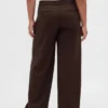 Mid Rise Double-Waist Pants