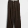 Mid Rise Double-Waist Pants