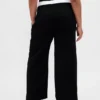 Mid Rise Double-Waist Pants
