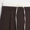 Mid Rise Double-Waist Pants