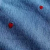 Mid Rise Embroidered Relaxed Straight Jeans