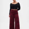 Mid Rise Floral Baggy Jeans