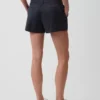 Mid Rise Khaki Shorts