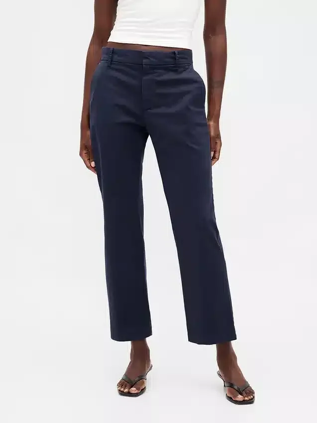 Mid Rise Khakis