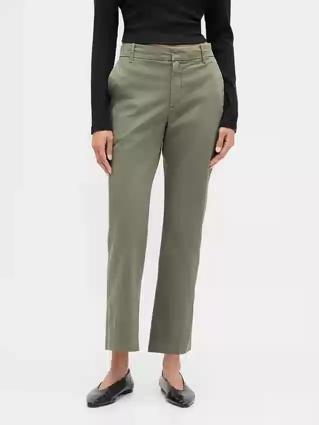 Mid Rise Khakis