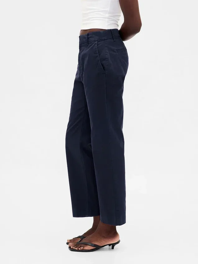 Mid Rise Khakis