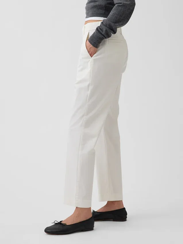 Mid Rise Khakis