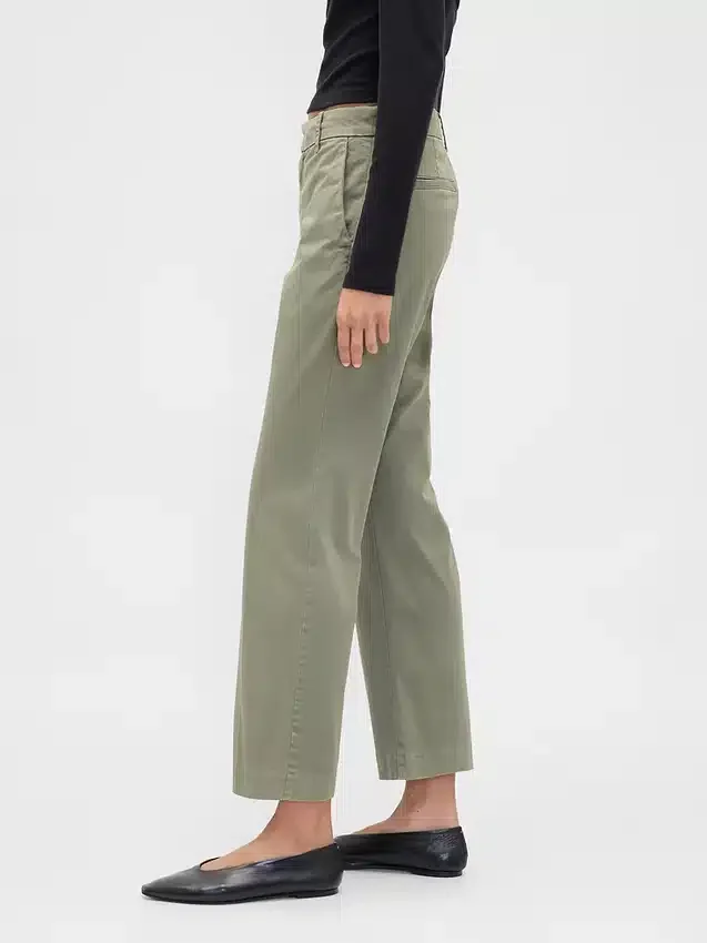 Mid Rise Khakis