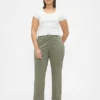 Mid Rise Khakis
