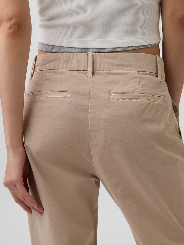 Mid Rise Khakis
