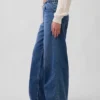 Mid Rise Knit Easy Baggy Jeans
