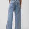 Mid Rise Knit Easy Baggy Jeans