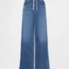 Mid Rise Knit Easy Baggy Jeans
