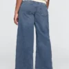 Mid Rise Knit Easy Baggy Jeans