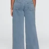 Mid Rise Knit Easy Baggy Jeans