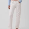 Mid Rise Relaxed Straight Jeans