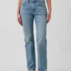 Mid Rise Relaxed Straight Jeans