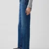 Mid Rise Relaxed Straight Jeans