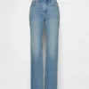 Mid Rise Relaxed Straight Jeans