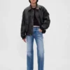 Mid Rise Rigid Relaxed Flare Jeans