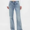 Mid Rise Rigid Relaxed Flare Jeans