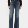 Mid Rise Rigid Relaxed Flare Jeans