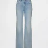 Mid Rise Rigid Relaxed Flare Jeans