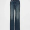 Mid Rise Rigid Relaxed Flare Jeans