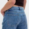 Mid Rise Rigid Relaxed Flare Jeans