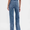 Mid Rise Rigid Relaxed Straight Jeans