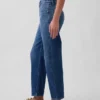 Mid Rise Slim Barrel Jeans