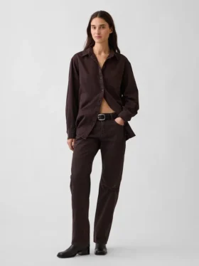 Mid Rise Straight Taper Jeans