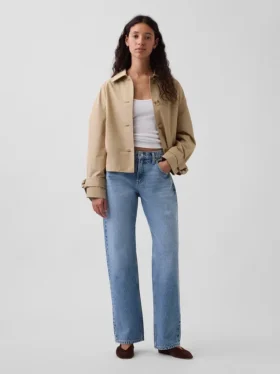 Mid Rise Straight Taper Jeans