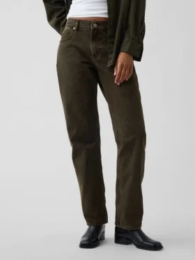 Mid Rise Straight Taper Jeans