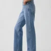 Mid Rise Straight Taper Jeans