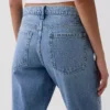 Mid Rise Straight Taper Jeans