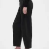 Mid Rise Twill Barrel Pants