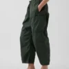 Mid Rise Twill Easy Barrel Utility Pants