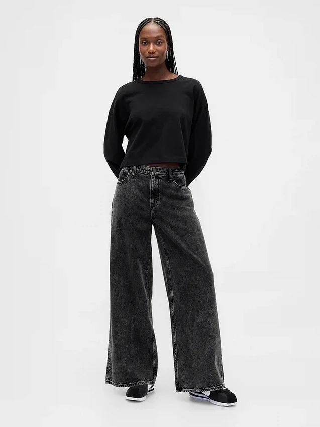 Mid Rise Ultrasoft Baggy Jeans