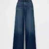 Mid Rise Ultrasoft Buckle Baggy Jeans