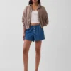 Mid Rise Ultrasoft Denim Boxer Shorts