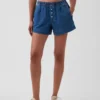 Mid Rise Ultrasoft Denim Boxer Shorts